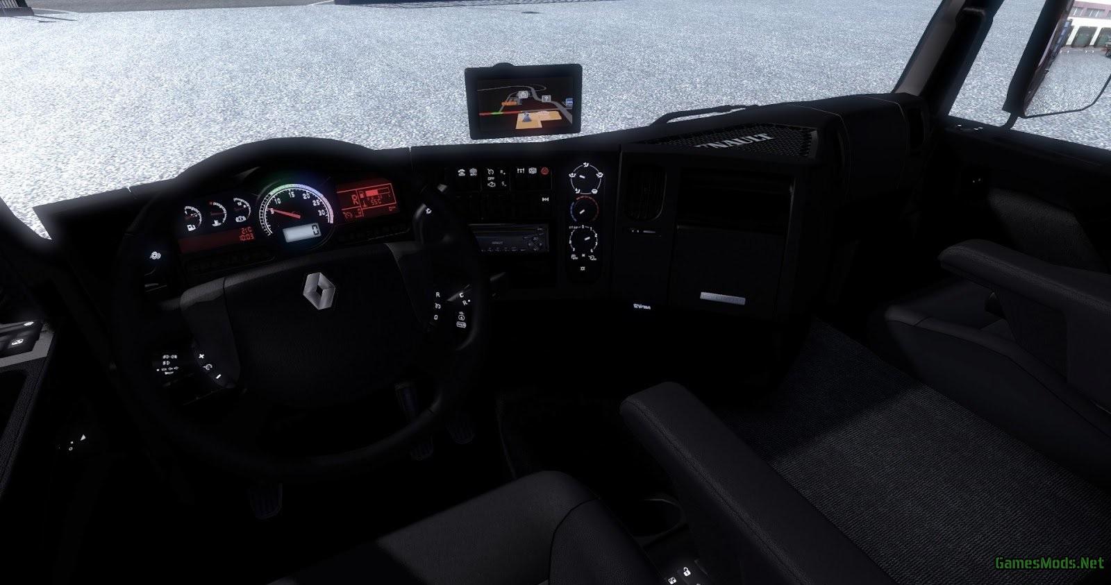 Menagerry flow Culling Renault Magnum & Premium Interior + GPS » GamesMods.net - FS19, FS17, ETS 2  mods