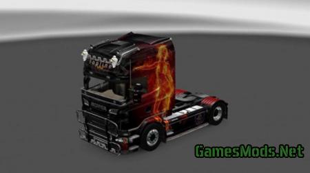 Scania Fire Girl Skin Gamesmods Net Fs Cnc Fs Ets Mods Hot Sex