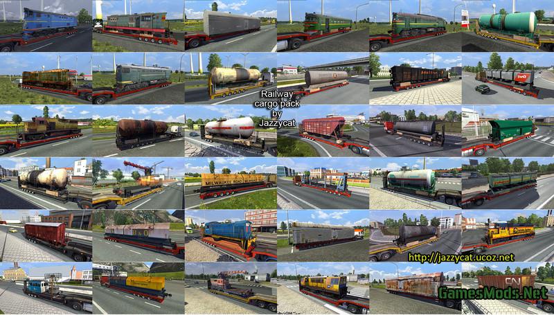 Railway Cargo Pack DLC V 1.5.2 »  - FS19, FS17, ETS 2 mods