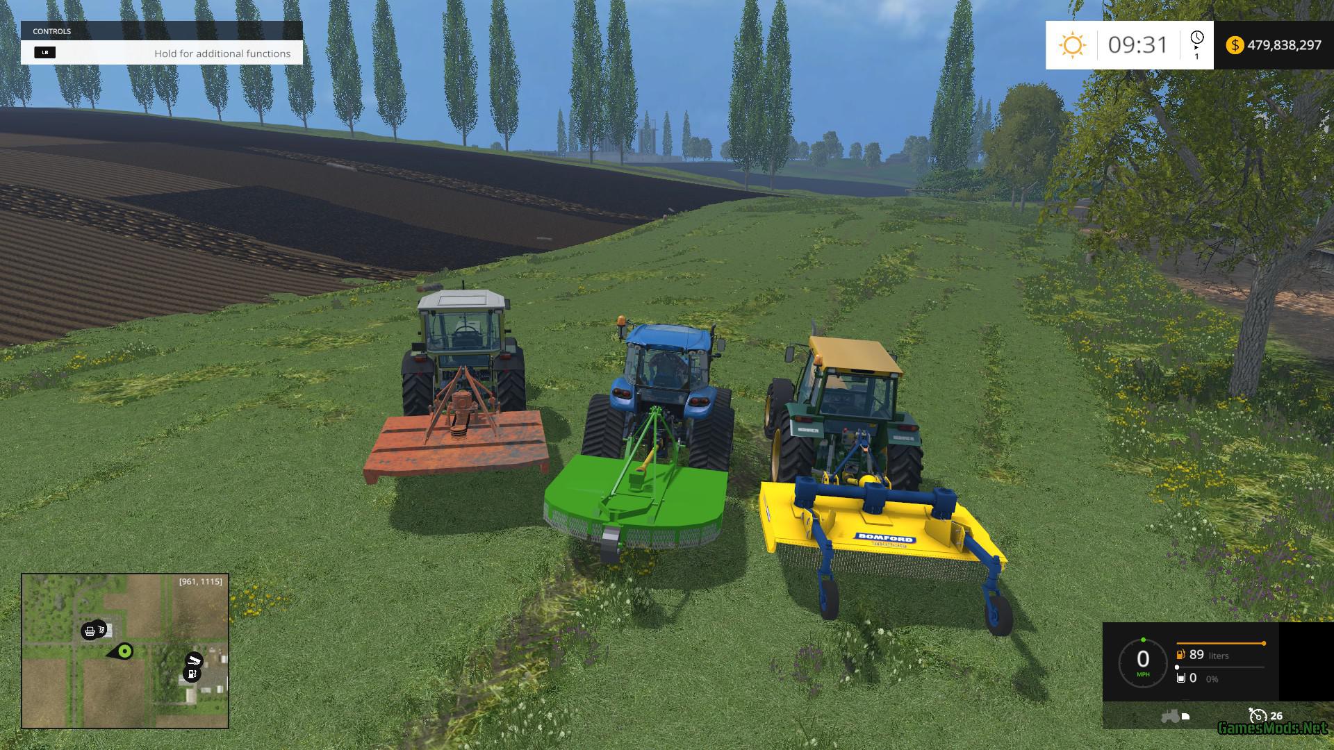 Bush Hog Pack Of 3 Fs17 Cnc Fs15 Ets 2 Mods 1301