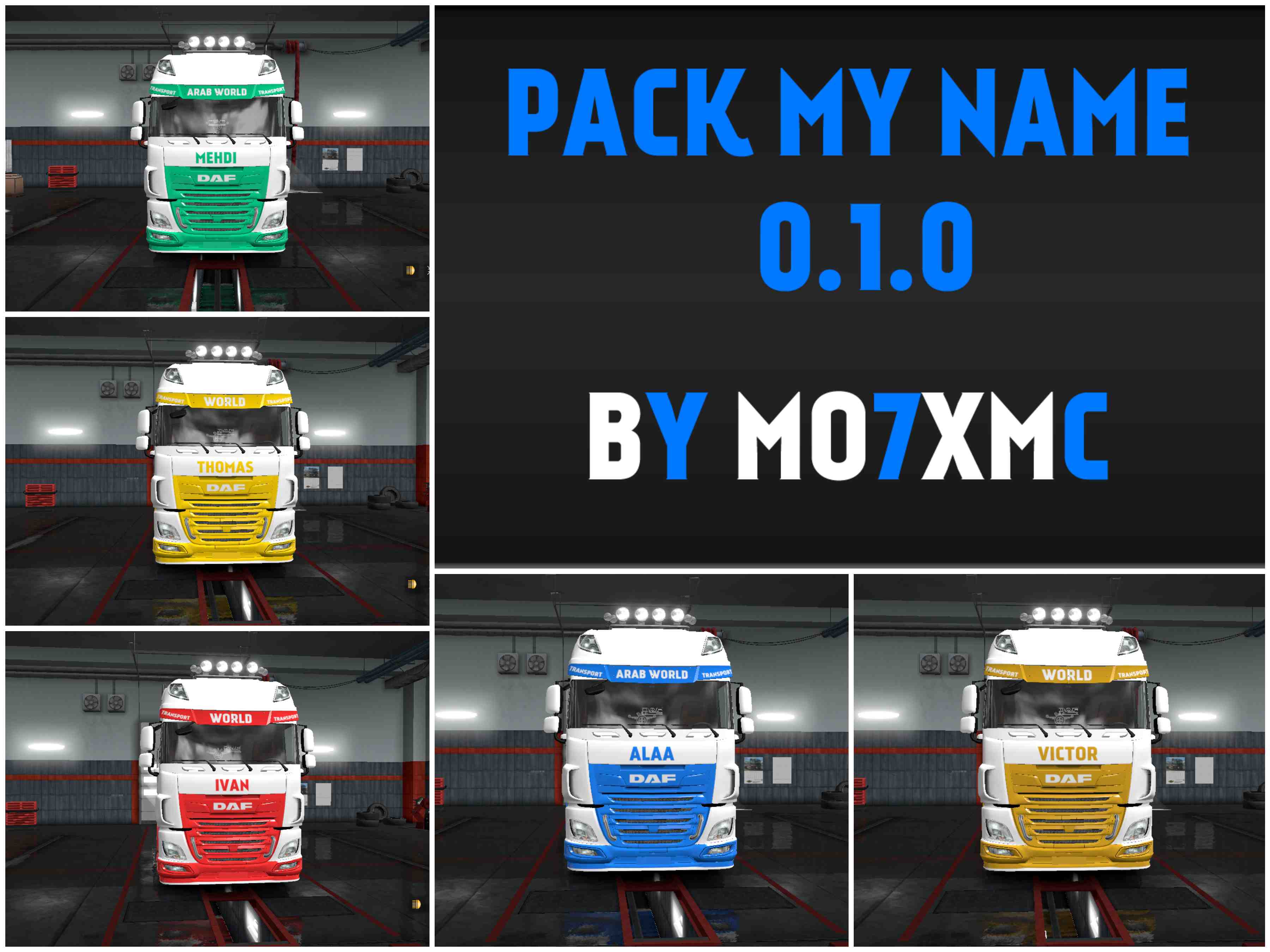 Pack My Name 0 1 0 For ETS2 1 30 GamesMods Net FS19 FS17 ETS 2 Mods