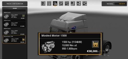 1500HP for all trucks
