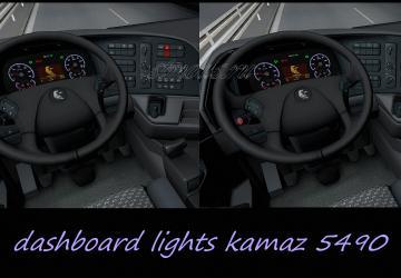 Dashboard lights kamaz 5490 purple