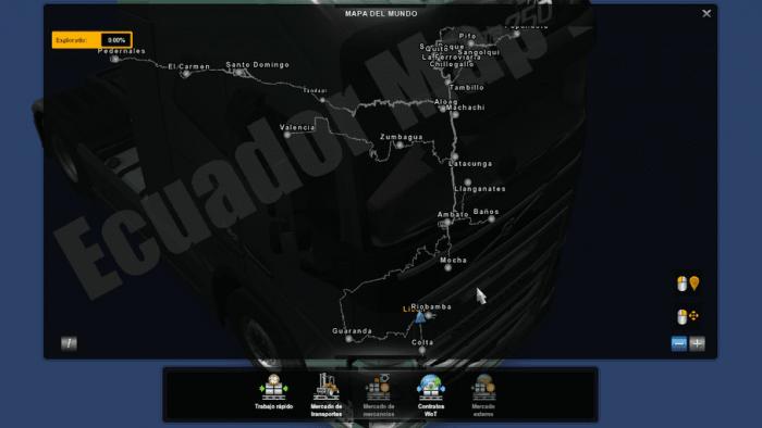 ECUADOR MAP STANDALONE ETS2 0.8