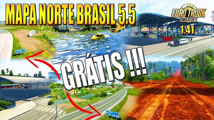 NEW NORTH BRAZIL MAP V5.5 - ETS2 1.41
