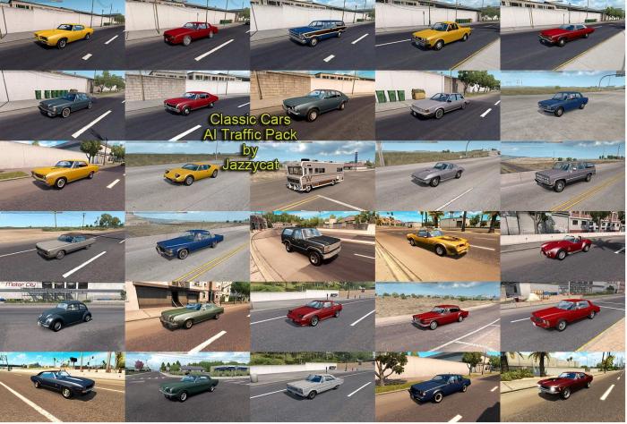 CLASSIC CARS AI TRAFFIC PACK BY JAZZYCAT V5.9