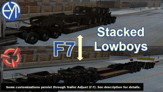 STACKED SCS LOWBOY TRAILERS (WITH EXTRA CARGO) V1.7 1.43