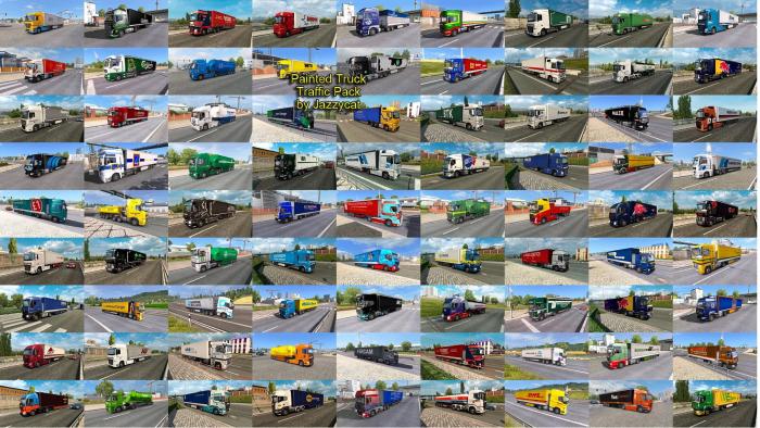 PAINTED TRUCK TRAFFIC PACK BY JAZZYCAT V14.0
