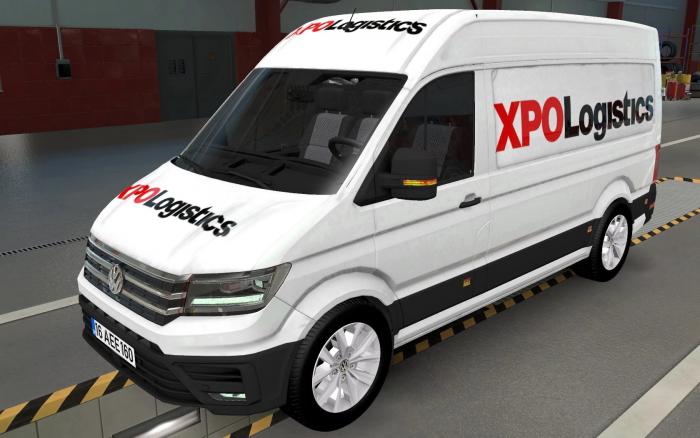 SKIN VOLKSWAGEN CRAFTER ETS2 AND ATS XPO LOGISTICS 1.43
