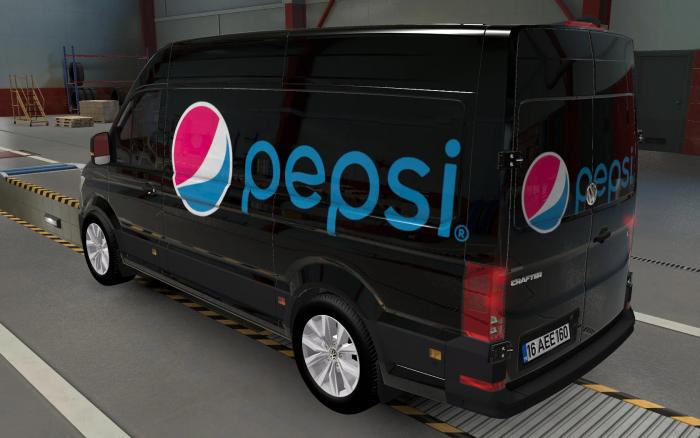 SKIN VOLKSWAGEN CRAFTER ETS2 AND ATS PEPSI 1.0 1.43