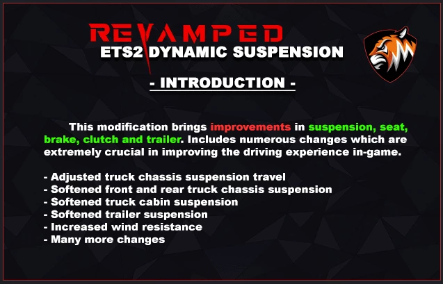 [ETS2] REVAMPED DYNAMIC SUSPENSION V6.4.0