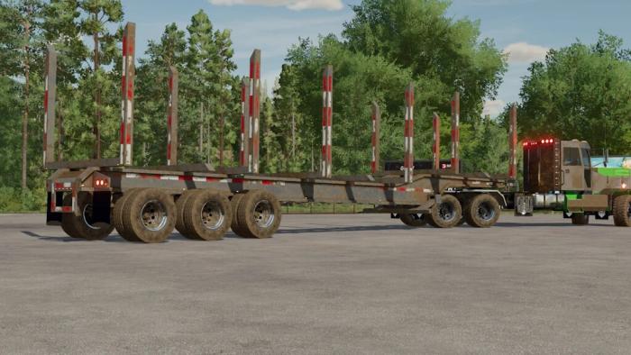 LIZARD 53 FOOT TRIDEM LOG TRAILER V1 0 0 0 GamesMods Net FS19 FS17