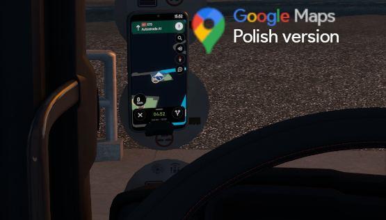 Google maps for phone Polish version