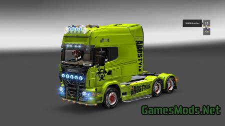 Sexy Lady Skin for Scania Longline - Euro Truck Simulator 