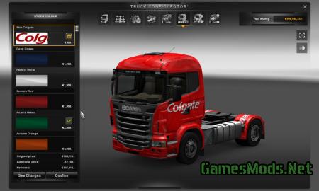 Skin Scania Colgate