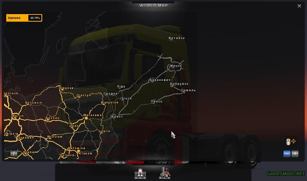 Карта беларусь для euro truck simulator 2