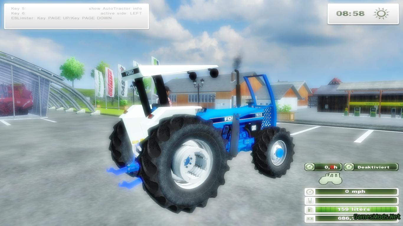 Mod Trator Ford 7610 - Brasilian Farming Simulator - JV Plays