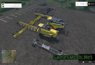 NEW HOLLAND COMBINES, CUTTERS & TRAILER PACK V1.1