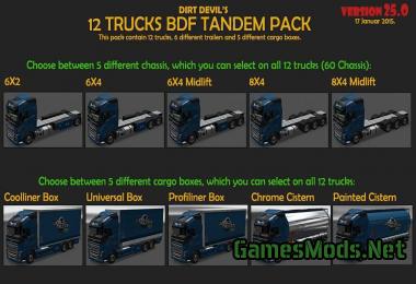 BDF TANDEM TRUCK PACK V25.0