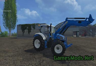 NEW HOLLAND COLORED WITH FRONT LOADER