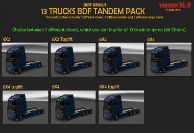 BDF TANDEM TRUCK PACK V36.0