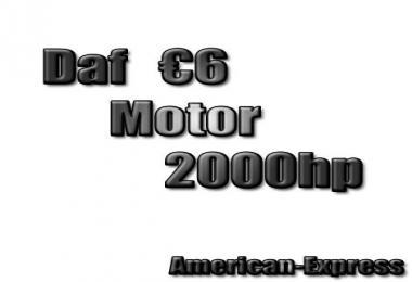 DAF €6 MOTOR 2000 HP/CV
