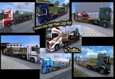 TRAILERS FROM DLC HIGH POWER CARGO PACK IN TRAFFIC