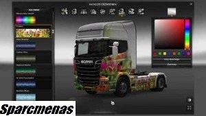 Scania Streamline Flowers Skin