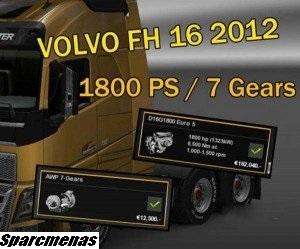 Volvo FH 16 2012 1800 HP