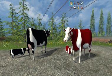COW FAMILY PLACEABLE WITH SOUND V1.0