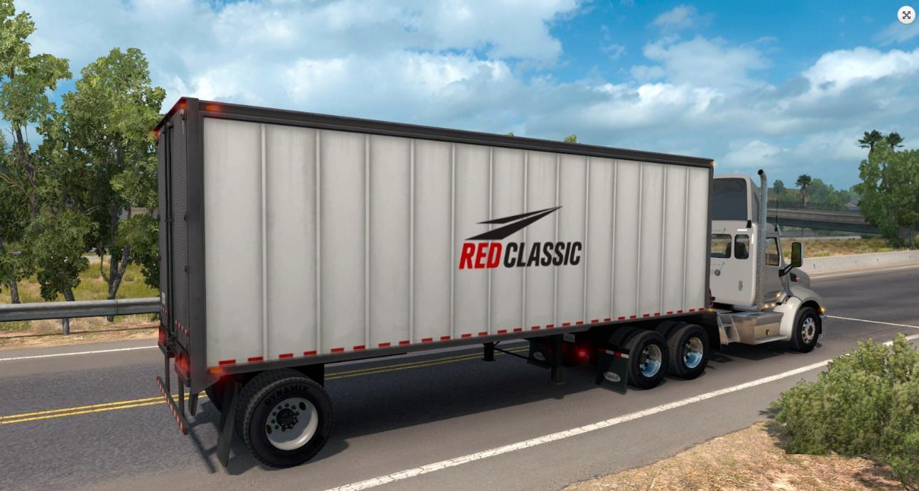 Red Classic box trailer » GamesMods.net - FS19, FS17, ETS 2 mods