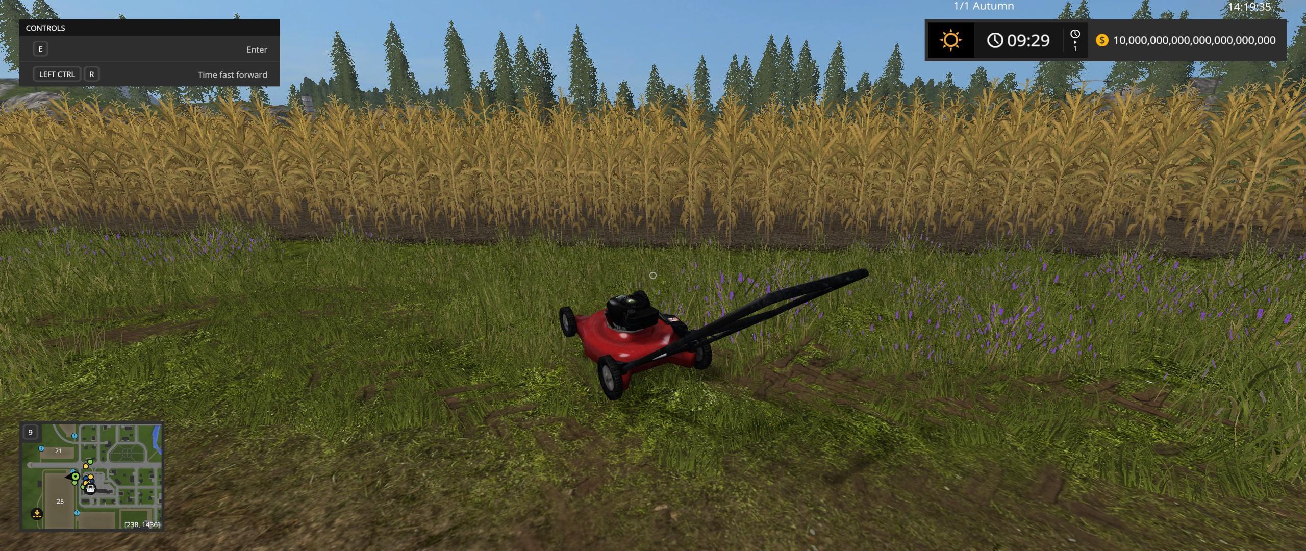 PUSH MOWER V1.0 » FS19, FS17, ETS 2 mods