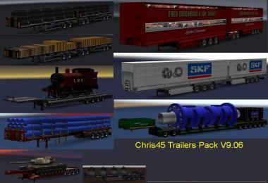 CHRIS45 TRAILERS PACK V9.07 FOR ETS2 V1.28