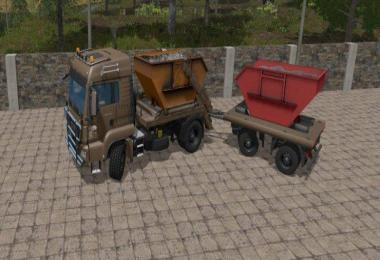 MAN SKIP TRUCK WITH CONTAINER V1.0