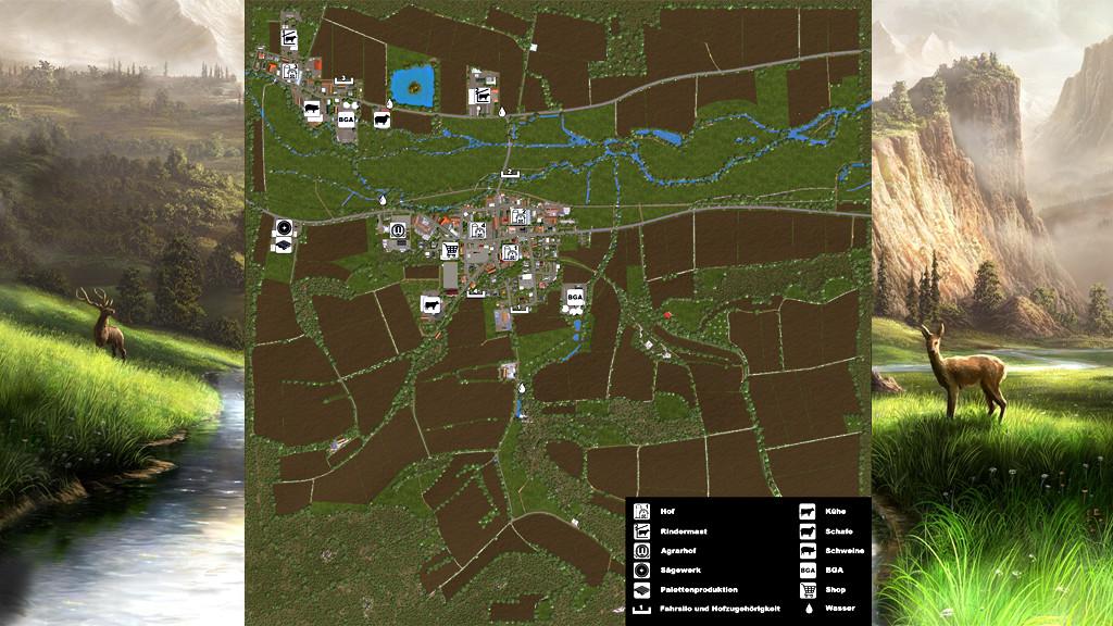 Фарминг 17 мод карта. Карта Stappenbach Farming Simulator 2017. Лесная карта для ФС 17. Большие карты FS 17. Большая карта для ФС 17.