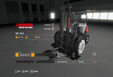 FORKLIFT DUALLIES & WEIGHTED DUALLIES V1.3