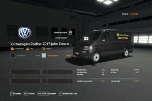 Volkswagen Crafter 2017 John Deere Service v1.1