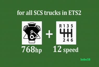ENGINE + GEARBOX FOR ETS2 1.34.X