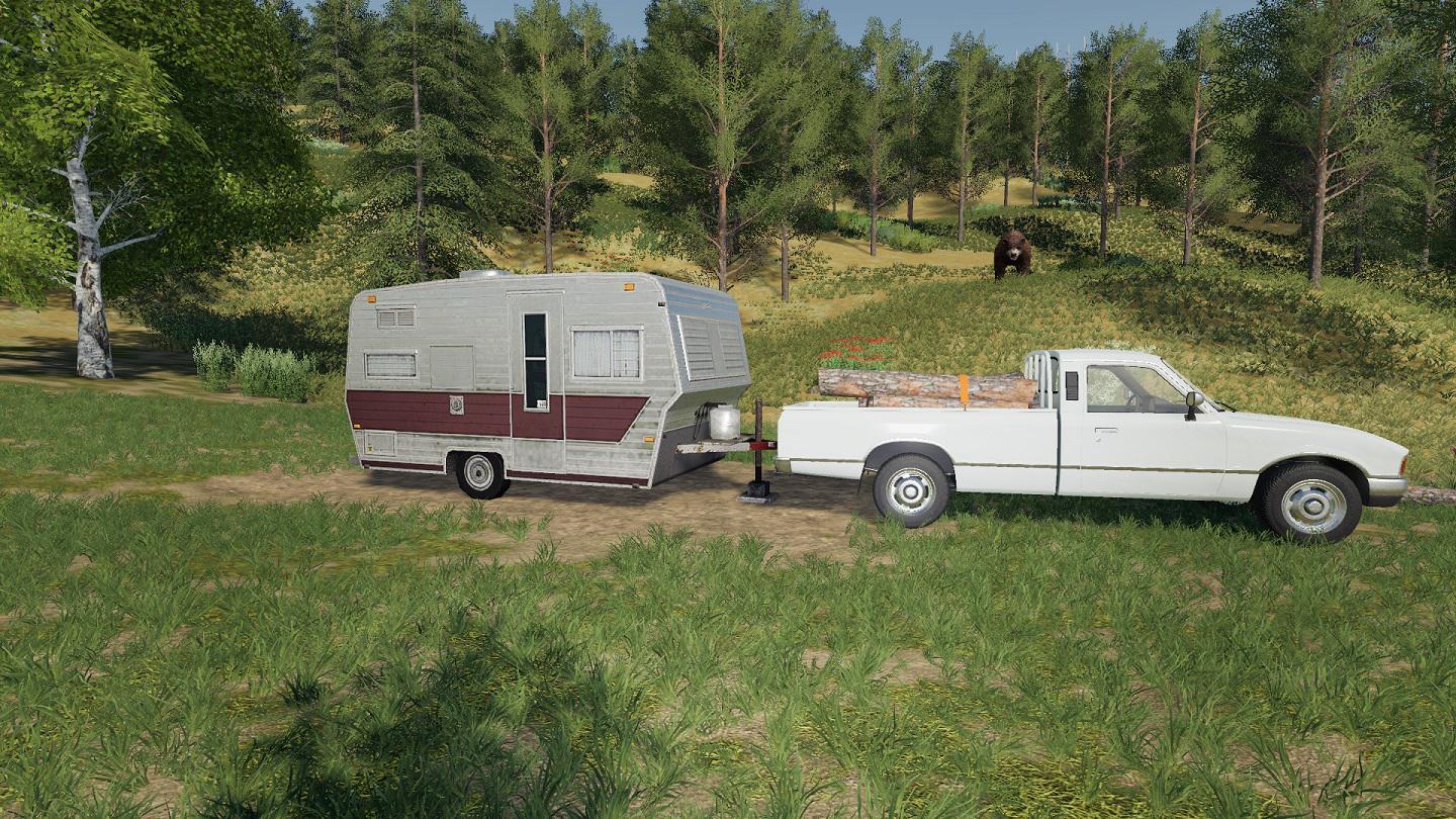 Camper With Caravan Trailer V1 0 Gamesmods Net Fs19 Fs17 Ets 2 Mods ...