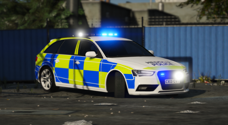 audi a4 police car