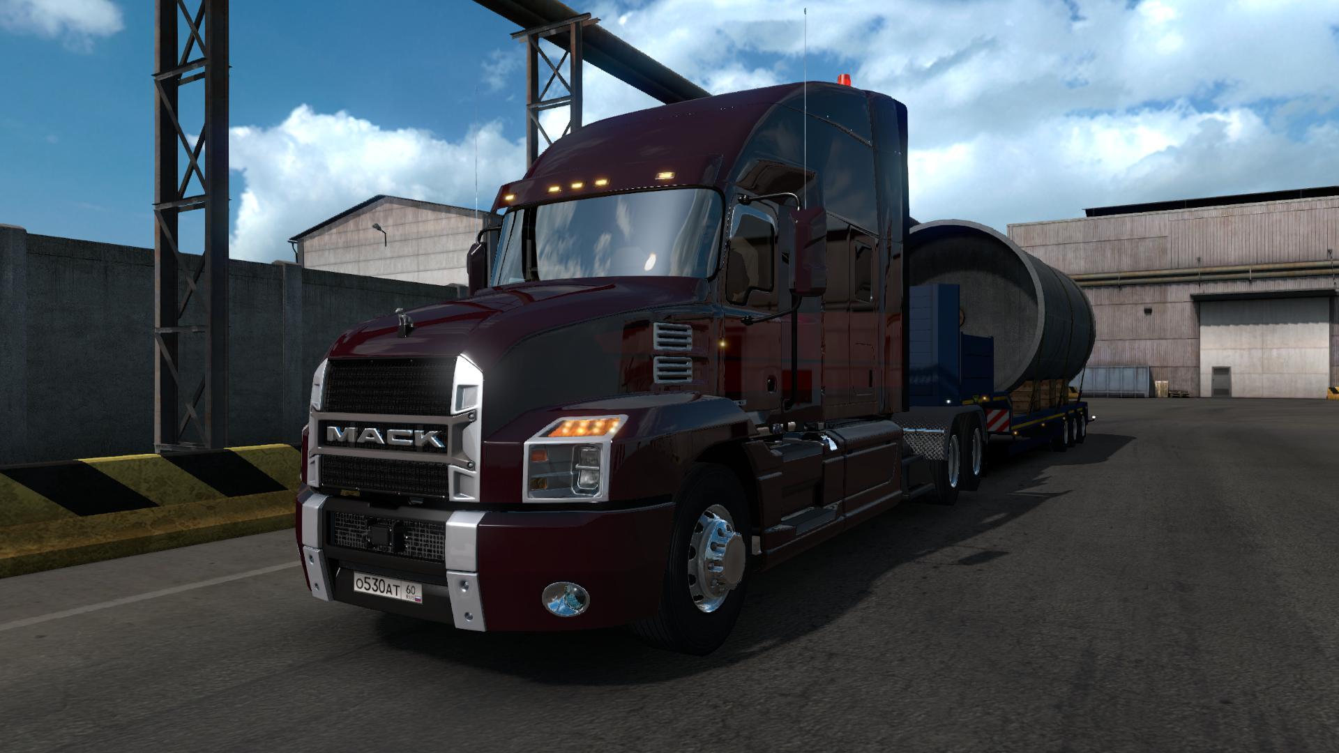 Euro truck simulator моды грузовиков. Грузовики для етс 2. Euro Truck Simulator 2 Mack. Тягач Mack Anthem. Тягач 2018 Mack Anthem кабина.