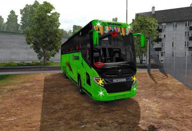 SCANIA TOURING GREEN 2019 NEXT EDITION + SKIN DRIVING CITY WAY 1.34