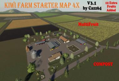 KIWI FARM STARTER MAP 4X MULTI FRUIT & COMPOST V3.1