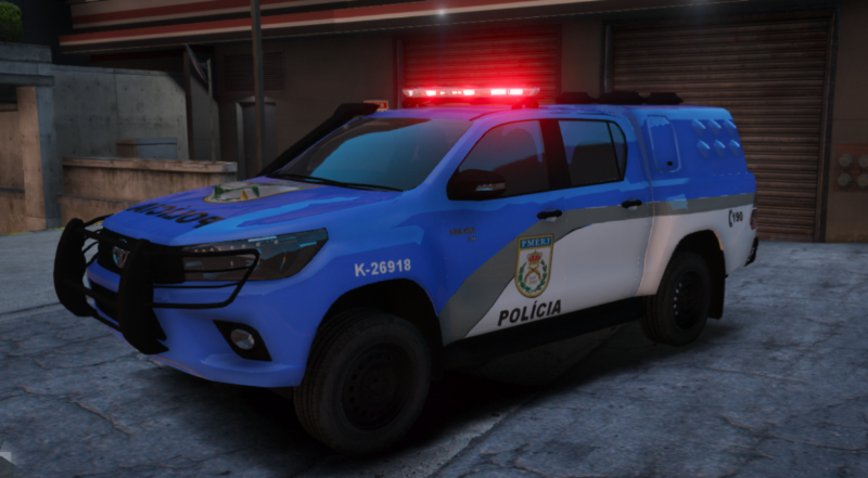 GTA V MOD Policia - Carro HILUX da Policia 