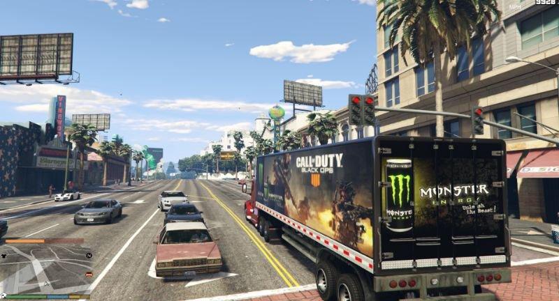 Monster Energy Truck and Trailer 