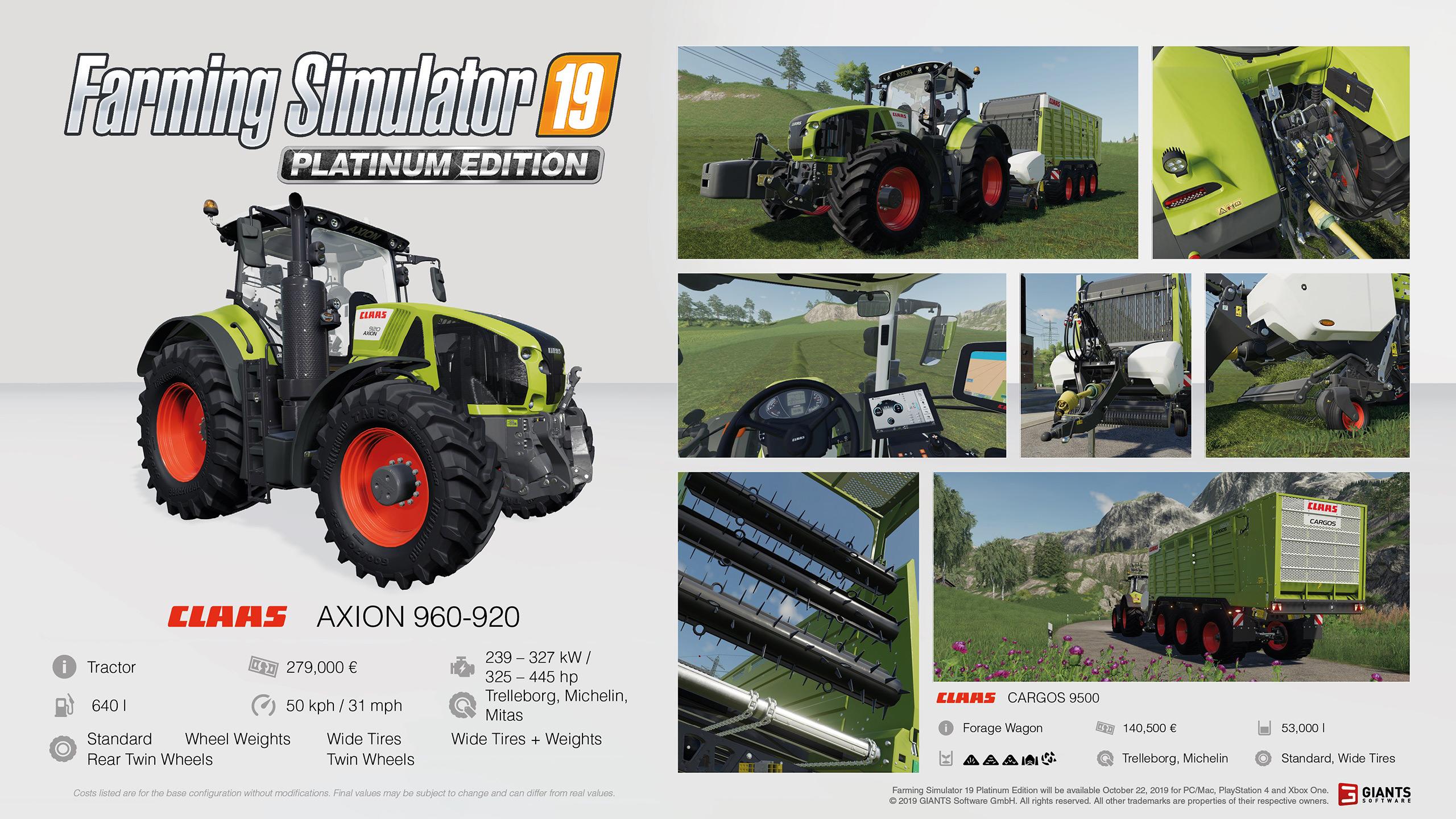 FARMING SIMULATOR 19 PLATINUM FACT SHEET #6 »  - FS19, FS17,  ETS 2 mods