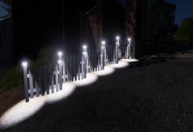 WHITE PLACEABLE FENCES WITH LIGHTS V2.0