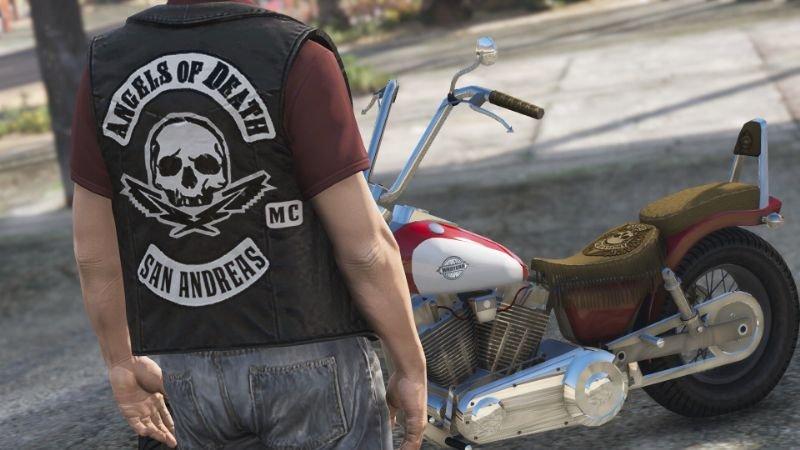 FULL SIZE ANGELS OF DEATH LIBERTY CITY MC Patch set biker