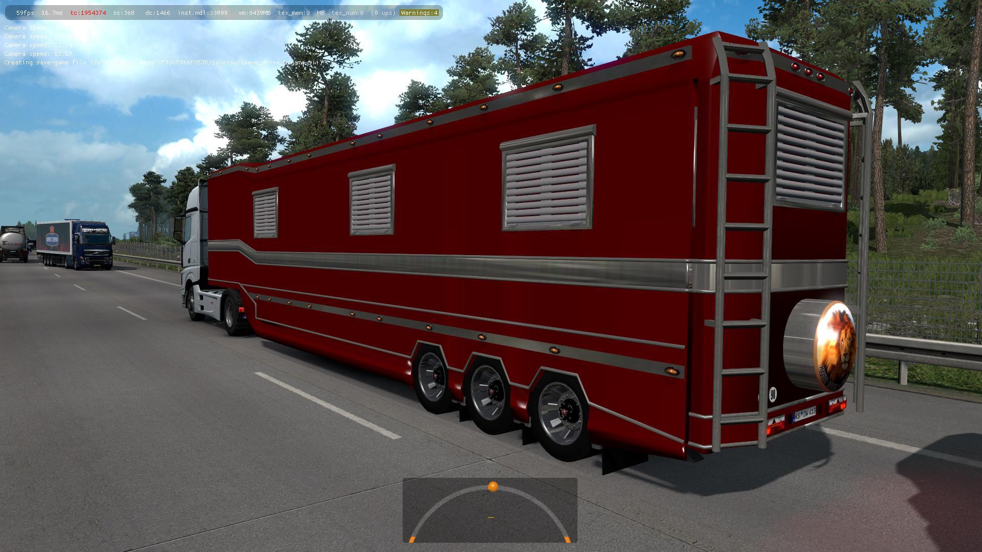 TRAILER CARAVAN IN TRAFFIC 1.36 » GamesMods.net - FS19, FS17, ETS 2 mods