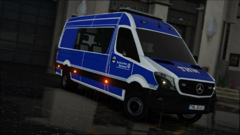 2017 Mercedes Benz Sprinter THW Livery 1.0 » GamesMods.net - FS19, FS17